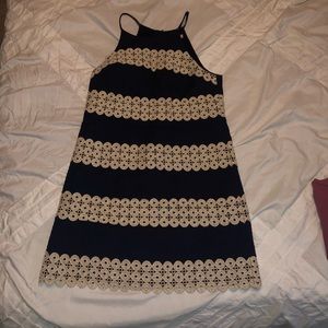 Navy and Gold Lilly Pulitzer Dress